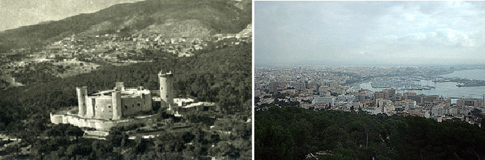 Blick aufs Kastell und von dort �ber die Stadt
